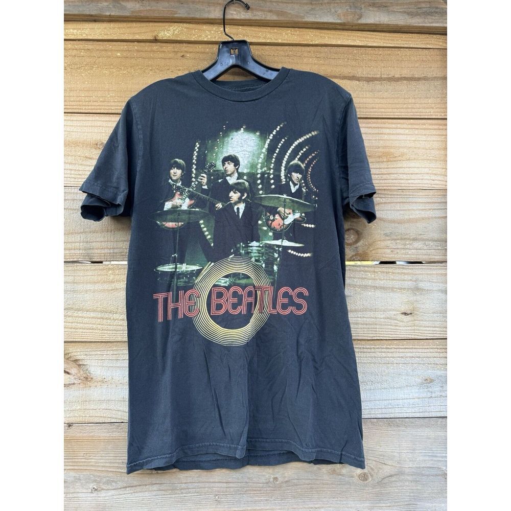 THE BEATLES 2009‎ apple corp  LTD  black size Medium Mens T Shirt. Loved Cond